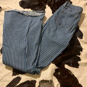 Judy Blue size 9/29 super flare striped jeans